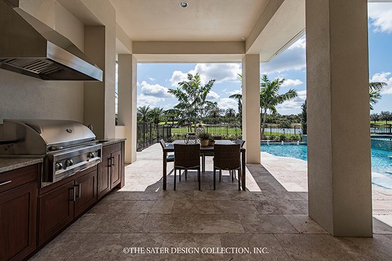 Exterior - Rear Elevation 6 for Mediterranean House Plan #930-458 - 4 bed, 4.5 bath