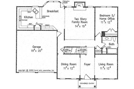 Floor Plan - Main Floor for Classical House Plan #927-617 - 5 bed, 3 bath