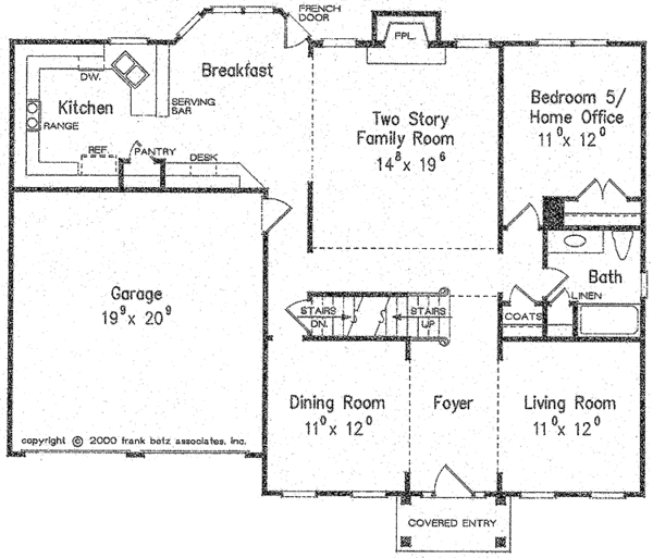 Home Plan - Classical Floor Plan - Main Floor Plan #927-617