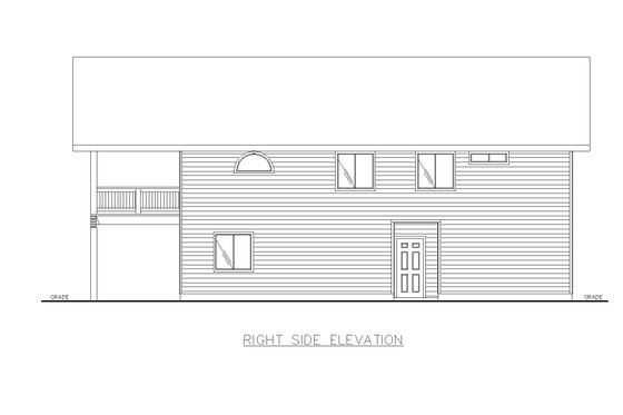 Exterior - Other Elevation 1 for Country House Plan #117-975 - 2 bed, 2 bath