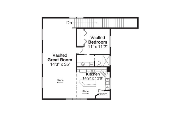 Barndominium Floor Plan - Upper Floor Plan #124-1384