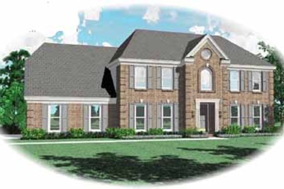 Exterior - Front Elevation for Southern House Plan #81-208 - 4 bed, 2.5 bath
