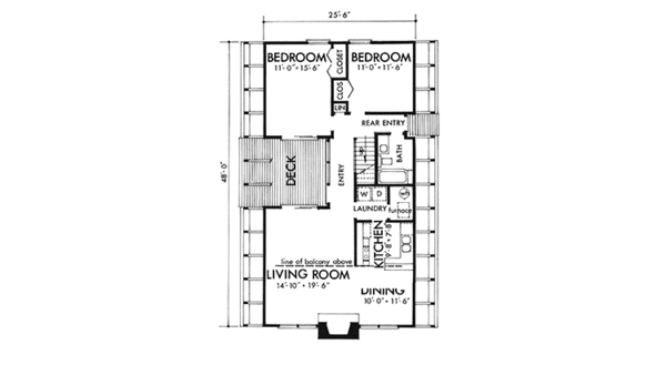 House Plan Design - Prairie Floor Plan - Main Floor Plan #320-1028