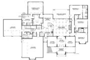 Craftsman Style House Plan - 4 Beds 3 Baths 3602 Sq/Ft Plan #17-2771 