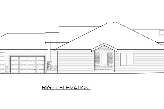 Exterior - Other Elevation 4 for Traditional House Plan #1066-85 - 3 bed, 3 bath