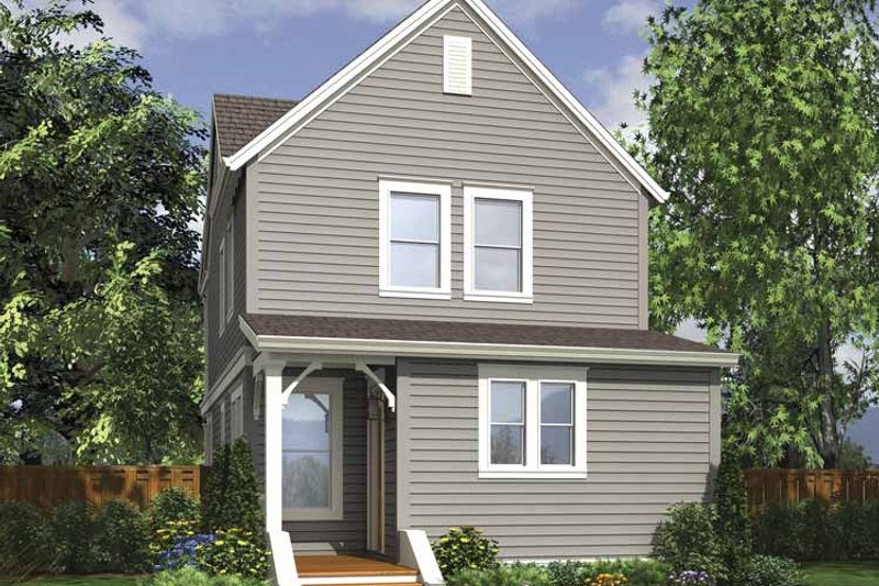 Architectural House Design - Exterior - Rear Elevation for Contemporary House Plan #48-868 - 3 bed, 2 bath