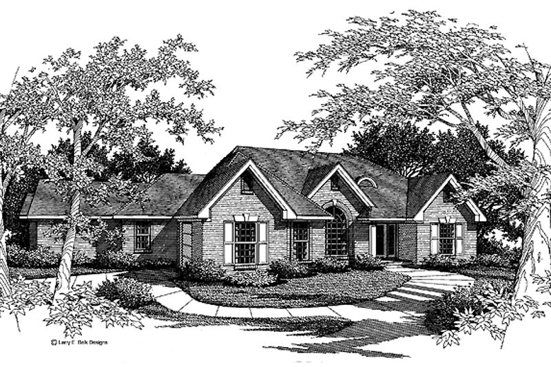 Home Plan - Ranch Exterior - Front Elevation Plan #952-49