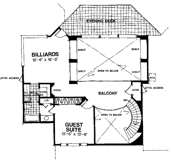Home Plan - Country Floor Plan - Upper Floor Plan #1007-35
