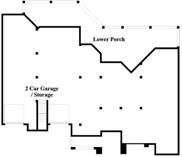 House Plan Design - Mediterranean Floor Plan - Lower Floor Plan #930-172