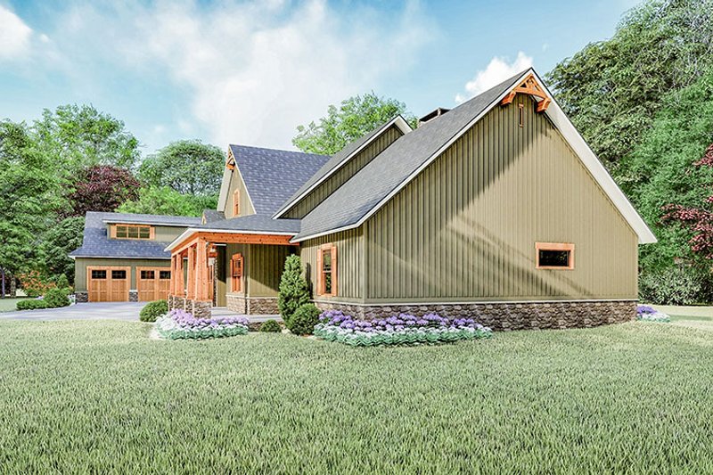 House Blueprint - Exterior - Other Elevation 1 for Craftsman House Plan #923-121 - 4 bed, 4 bath