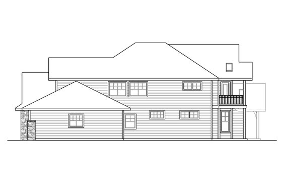 Exterior - Other Elevation for Craftsman House Plan #124-930 - 3 bed, 5.5 bath