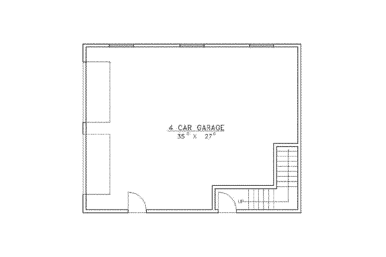Floor Plan - Main Floor for Traditional House Plan #117-251 - 2 bed, 1 bath