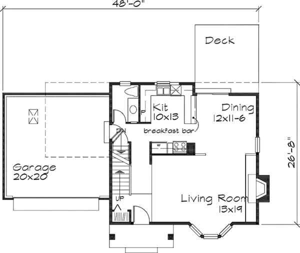 Dream House Plan - Colonial Floor Plan - Main Floor Plan #320-652