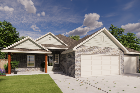 Exterior - Other Elevation for Traditional House Plan #1098-3 - 4 bed, 2.5 bath