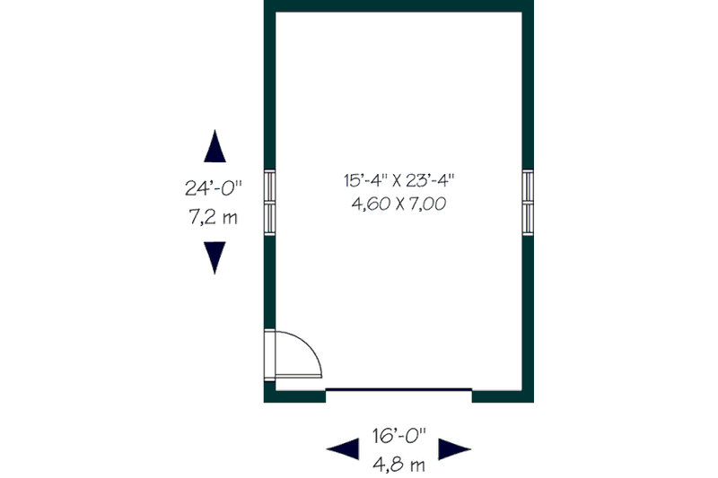 House Design - Floor Plan - Main Floor for Traditional House Plan #23-2188, 0 bath