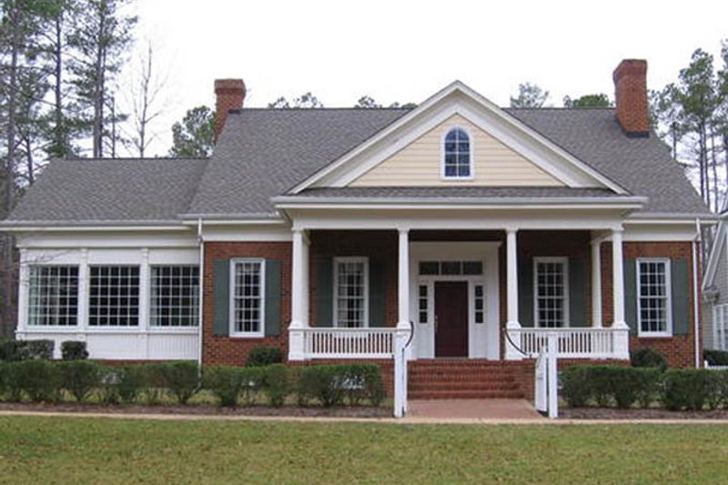 Home Plan - Exterior - Front Elevation 4 for Classical House Plan #137-315 - 4 bed, 3.5 bath