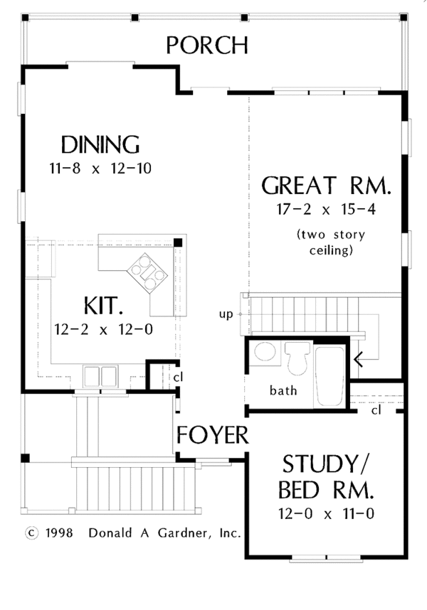 Dream House Plan - Craftsman Floor Plan - Main Floor Plan #929-449