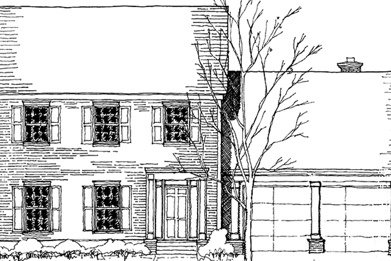 Architectural House Design - Colonial Exterior - Front Elevation Plan #978-2