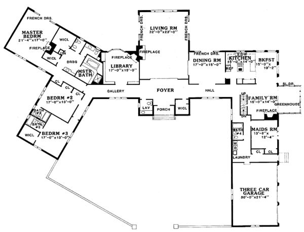 Home Plan - European Floor Plan - Main Floor Plan #314-265