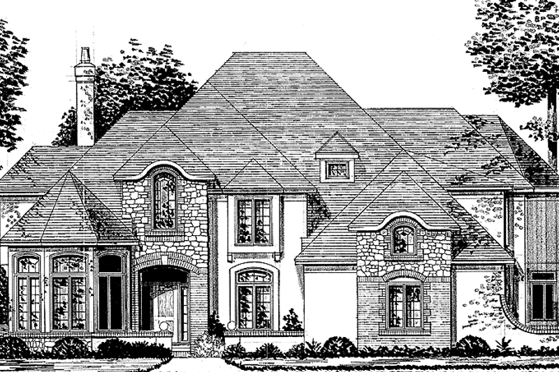 Home Plan - Country Exterior - Front Elevation Plan #328-293