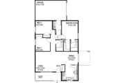 Craftsman Style House Plan - 3 Beds 2 Baths 1152 Sq/Ft Plan #60-720 