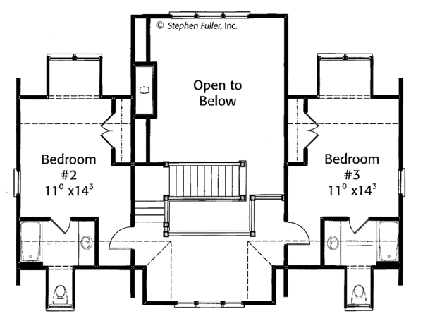 Architectural House Design - Country Floor Plan - Upper Floor Plan #429-426