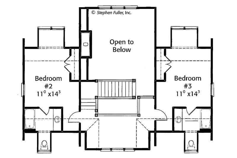 House Plan Design - Floor Plan - Upper Floor for Country House Plan #429-426 - 3 bed, 3.5 bath