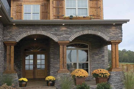 Exterior - Front Elevation 7 for Traditional House Plan #17-2779 - 4 bed, 2.5 bath