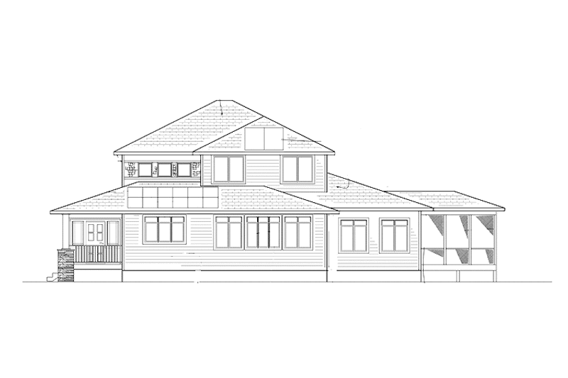 Architectural House Design - Exterior - Front Elevation 3 for Craftsman House Plan #939-5 - 4 bed, 3.5 bath