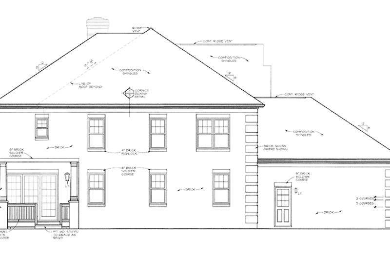 Architectural House Design - Exterior - Other Elevation for Traditional House Plan #453-181 - 4 bed, 4 bath