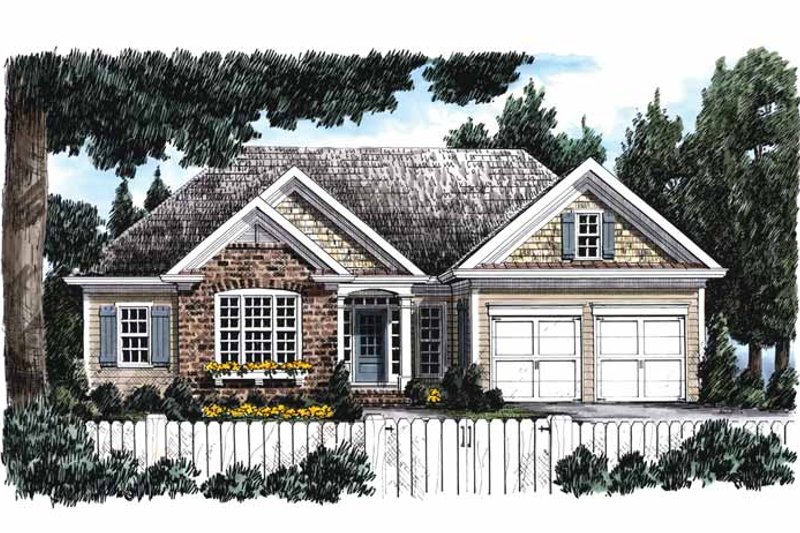 Home Plan - European Exterior - Front Elevation Plan #927-746