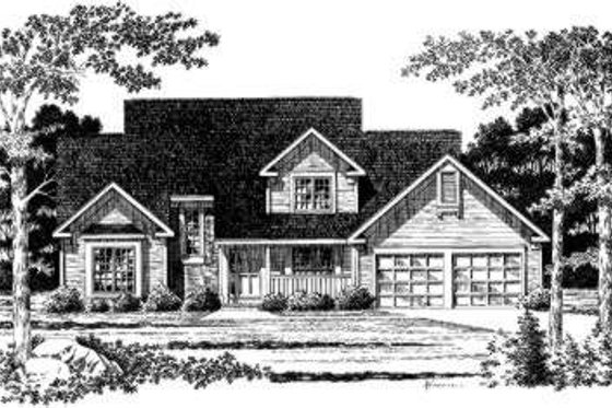 Exterior - Front Elevation for Traditional House Plan #328-146 - 3 bed, 2.5 bath