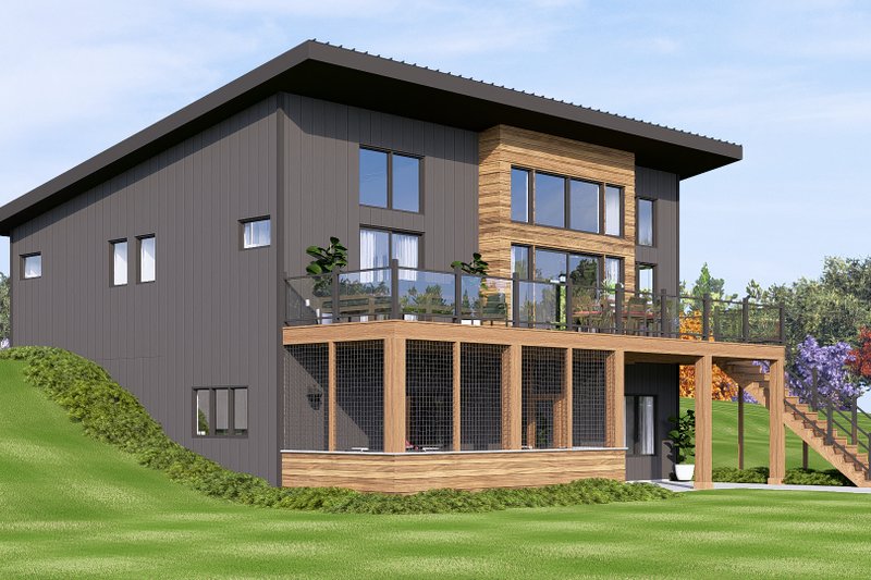 Home Plan - Exterior - Other Elevation 1 for Contemporary House Plan #1064-465 - 2 bed, 2.5 bath