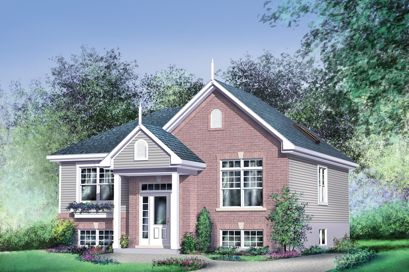 Dream House Plan - Traditional Exterior - Front Elevation Plan #25-102