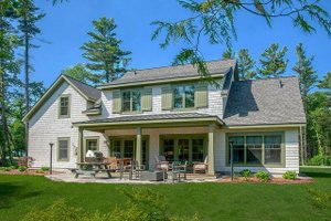 Exterior - Rear Elevation for Craftsman House Plan #901-138 - 4 bed, 2.5 bath