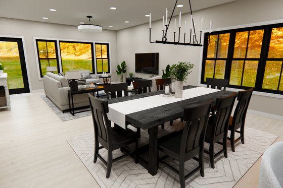 Interior - Dining Room for Farmhouse House Plan #51-1481 - 3 bed, 3.5 bath