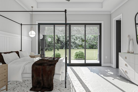 Interior - Master Bedroom for Mediterranean House Plan #455-256 - 3 bed, 2.5 bath