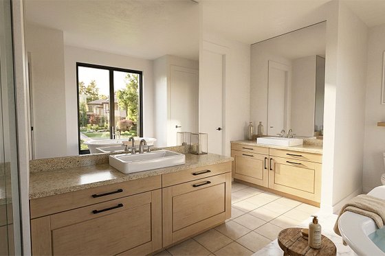 Interior - Master Bathroom for Modern House Plan #928-346 - 4 bed, 3 bath