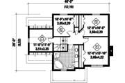 Traditional Style House Plan - 3 Beds 1 Baths 1649 Sq/Ft Plan #25-4696 