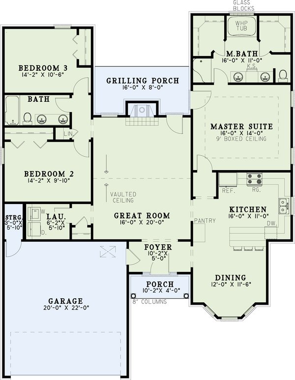 House Plan Design - Traditional Floor Plan - Main Floor Plan #17-2091
