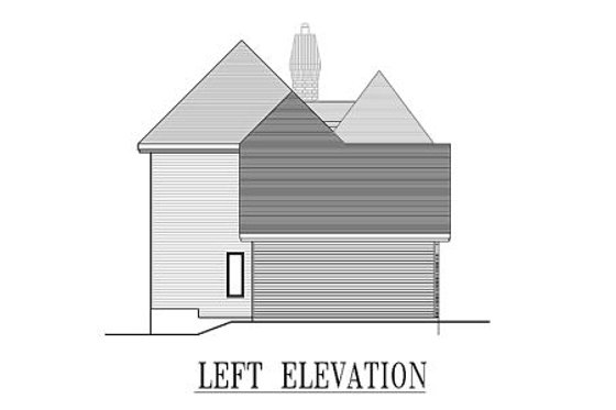 Exterior - Other Elevation 1 for European House Plan #138-146 - 3 bed, 1.5 bath