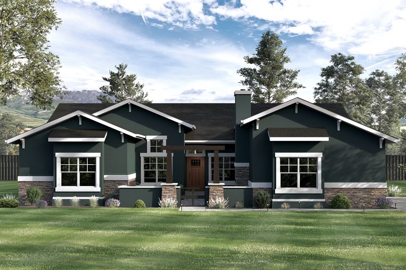 House Design - Craftsman Exterior - Front Elevation Plan #1108-1