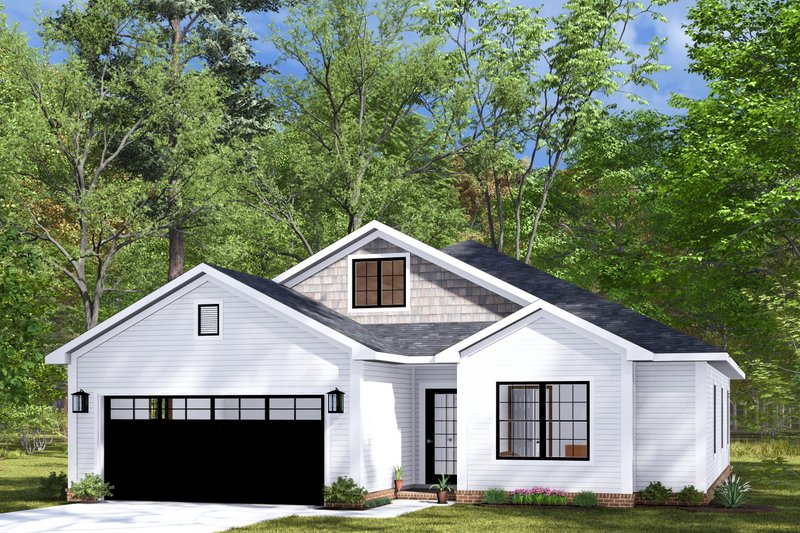 House Blueprint - Cottage Exterior - Front Elevation Plan #513-2275