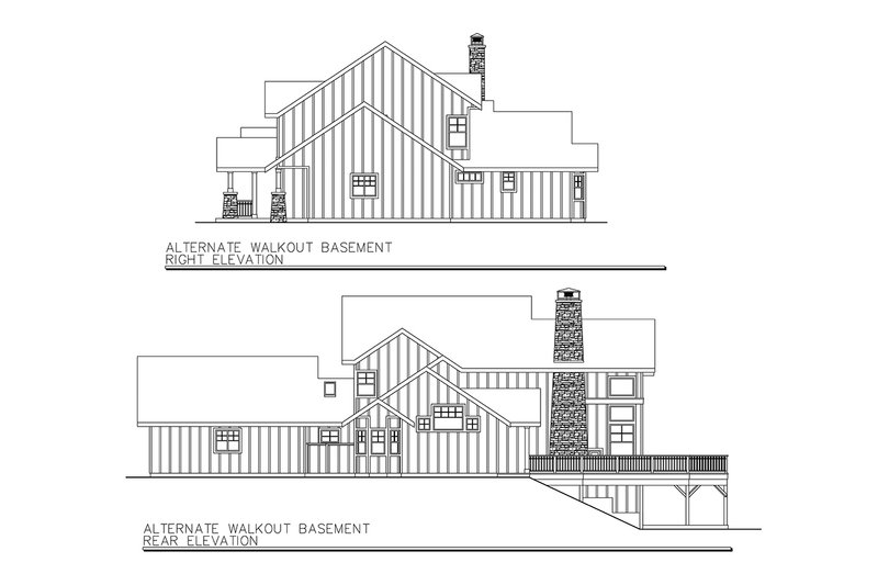 Dream House Plan - Exterior - Other Elevation 4 for Craftsman House Plan #124-680 - 3 bed, 2.5 bath