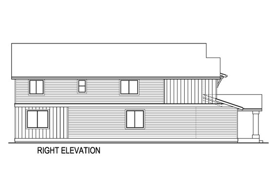 Exterior - Other Elevation 1 for Craftsman House Plan #569-60 - 4 bed, 2.5 bath