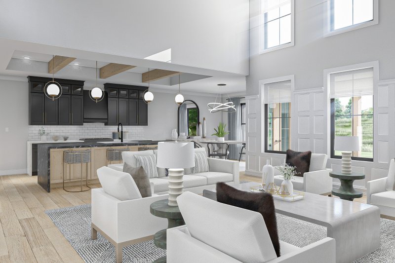 House Design - Interior - Entry for Farmhouse House Plan #455-239 - 5 bed, 4 bath