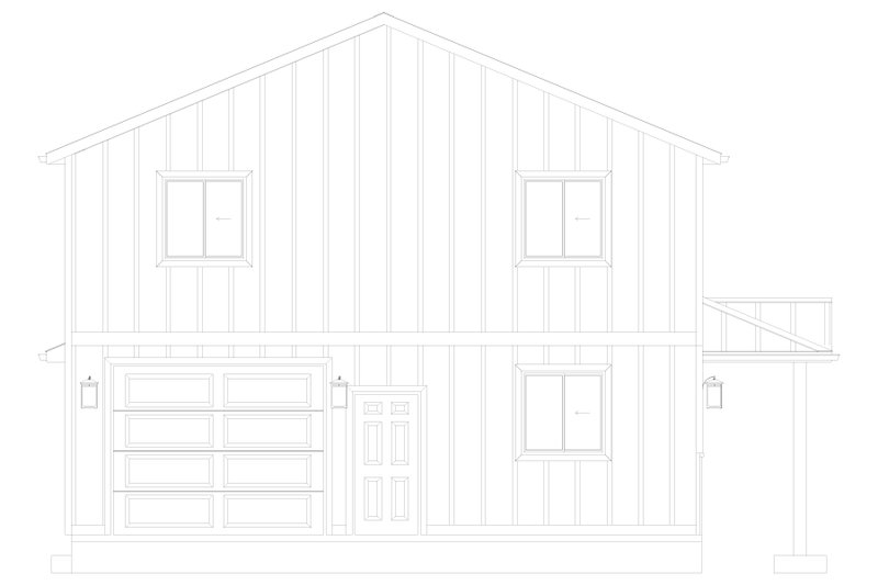 House Design - Exterior - Other Elevation 1 for Barndominium House Plan #1060-243 - 2 bed, 2 bath
