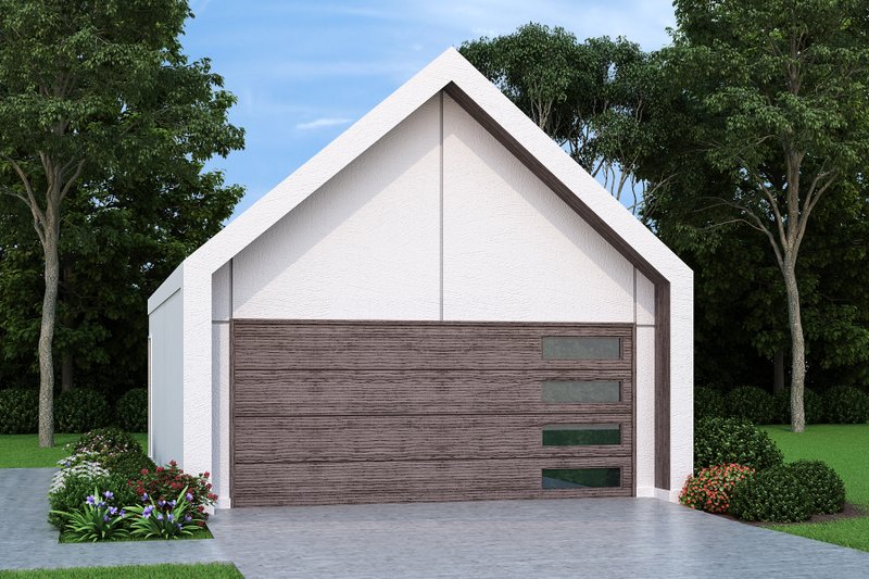 House Blueprint - Exterior - Front Elevation 3 for European House Plan #472-447 - 3 bed, 2 bath