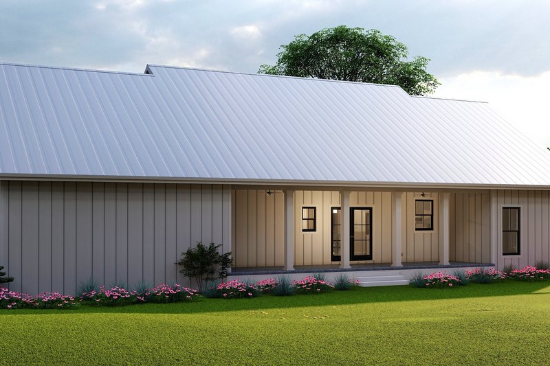 Home Plan - Exterior - Rear Elevation 1 for Farmhouse House Plan #44-258 - 3 bed, 2 bath