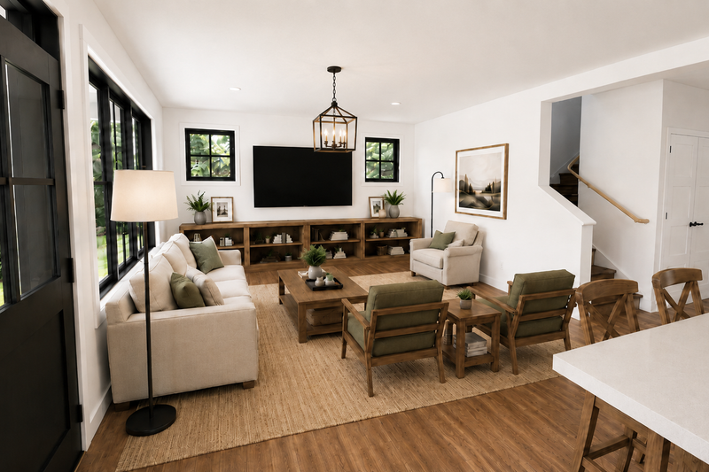 Home Plan - Interior - Family Room for Traditional House Plan #48-1231 - 4 bed, 3 bath